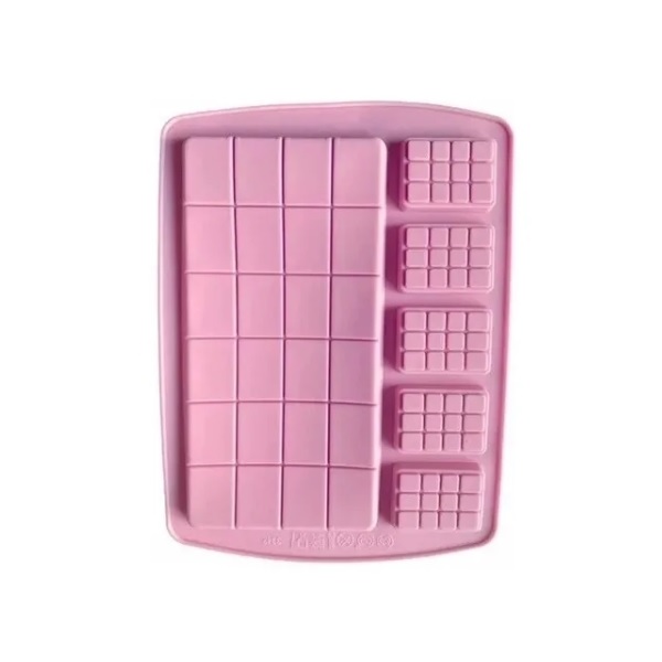 Molde Silicon 5 Barritas y 1 Barra Grande Chocolate 13304531