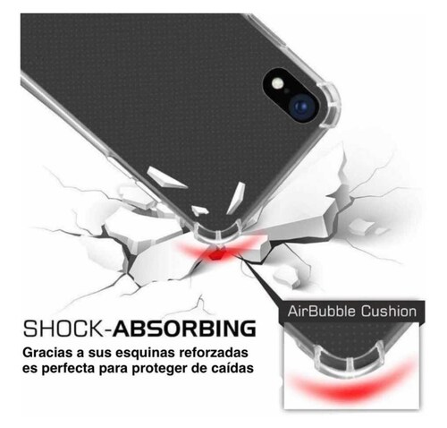 funda acrigel uso rudo antishok con esquinas reforzadas transparente premium para iPhone 6 plus