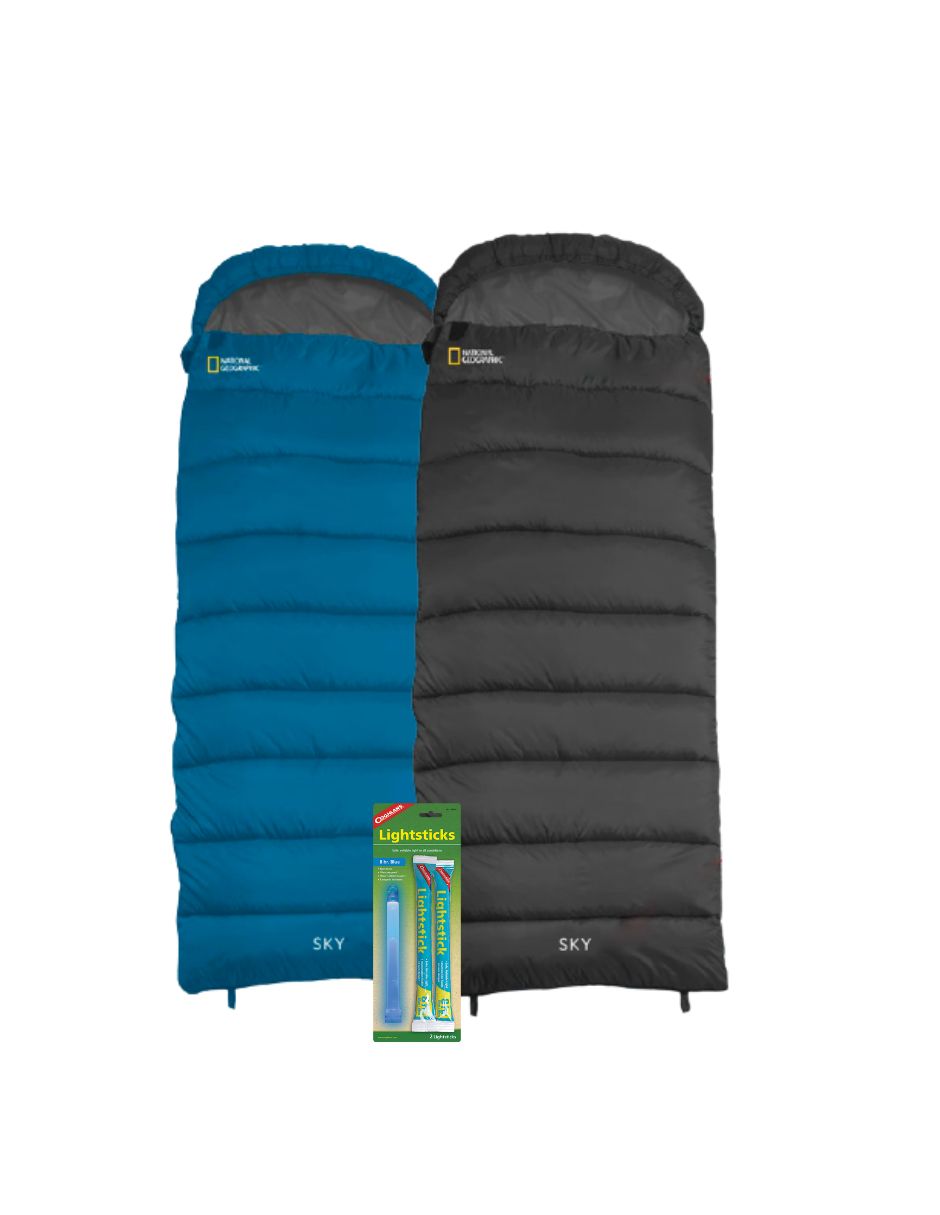 Par de sleeping Sky azul y negro National Geographic Mod. NR-21