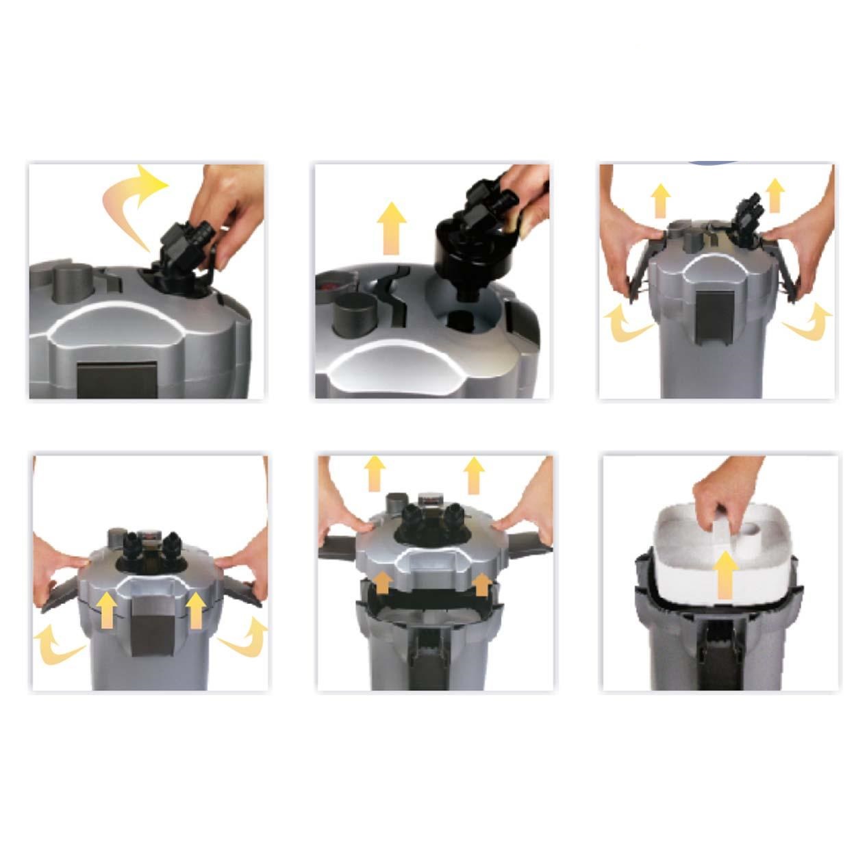 BOYU FILTRO DE CANASTA EF-35 PARA ACUARIOS DE 250-450 LT CON MATERIAL FILTRANE INCLUIDO