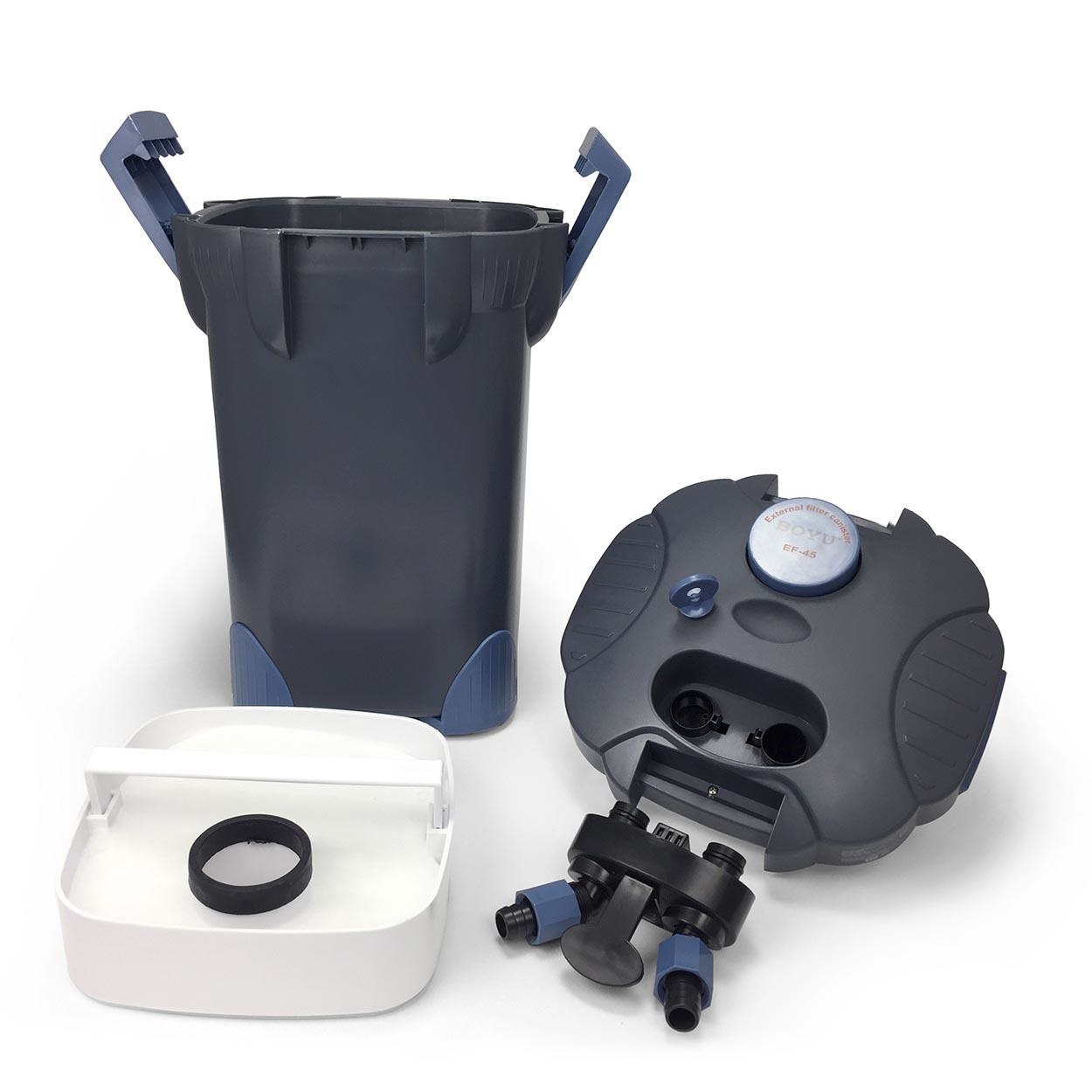 BOYU FILTRO DE CANASTA EF-35 PARA ACUARIOS DE 250-450 LT CON MATERIAL FILTRANE INCLUIDO