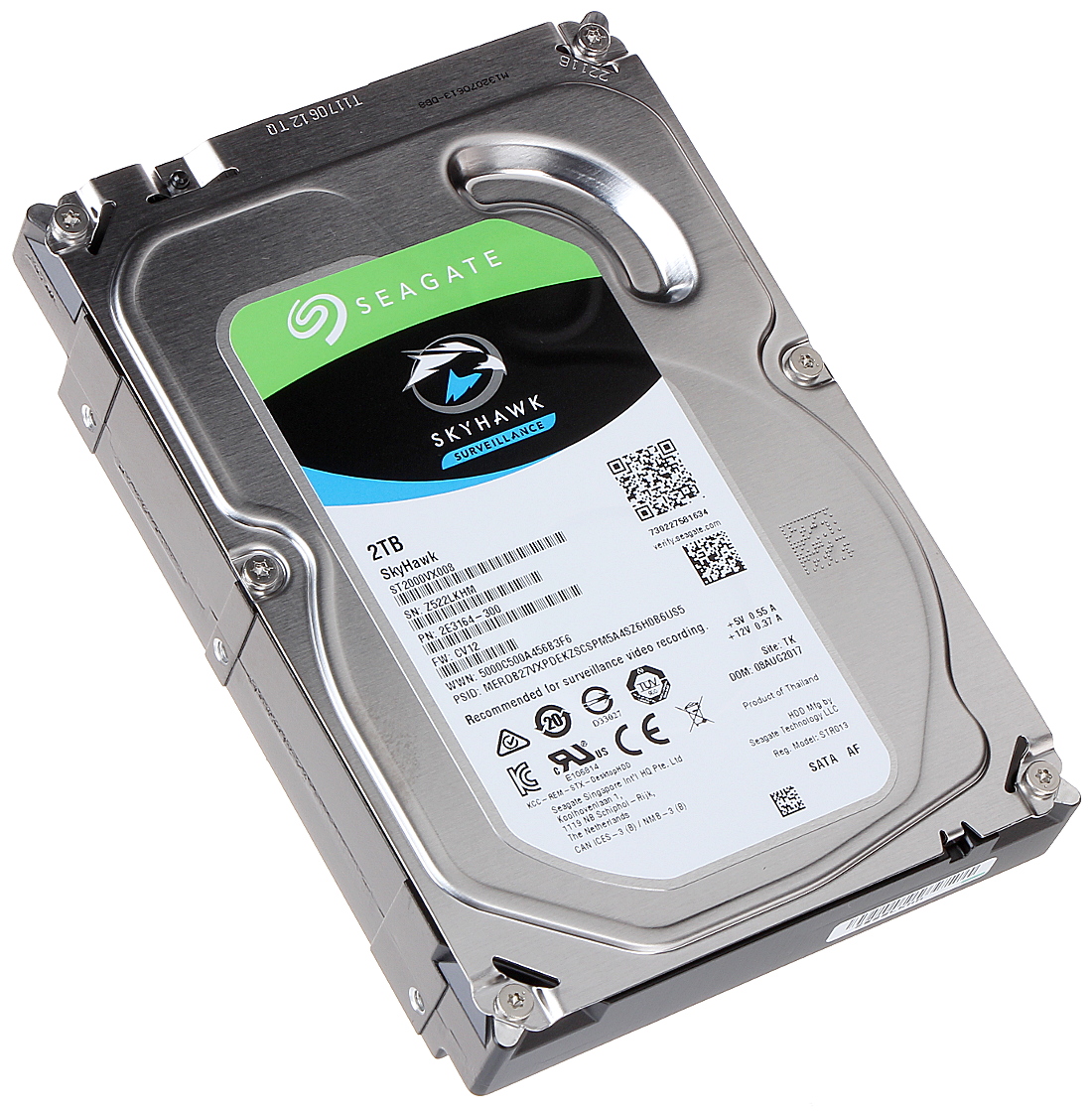 Disco Duro para Videovigilancia Seagate SkyHawk 3.5'', 2TB