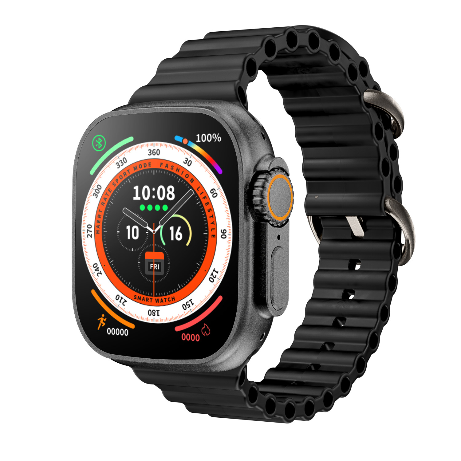 Smartwatch ZD8 Ultra material de aleación de Titanio, monitorea tu salud, GPS, llamadas bluetooth, Contiene juegos, controla tu musica, Unisex Para iPhone Y Android.