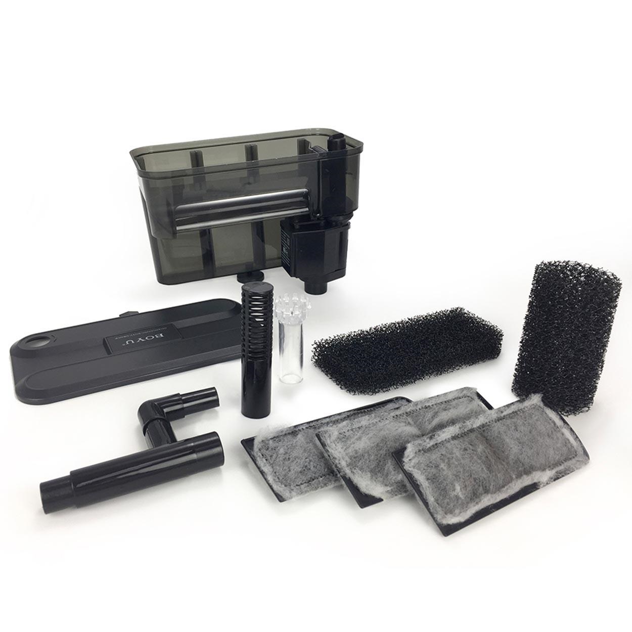 BOYU FILTRO DE CASCADA ULTRA DELGADO WF-2045 PARA ACUARIO DE 100-150 LT CON DESNATADOR INCLUIDO.