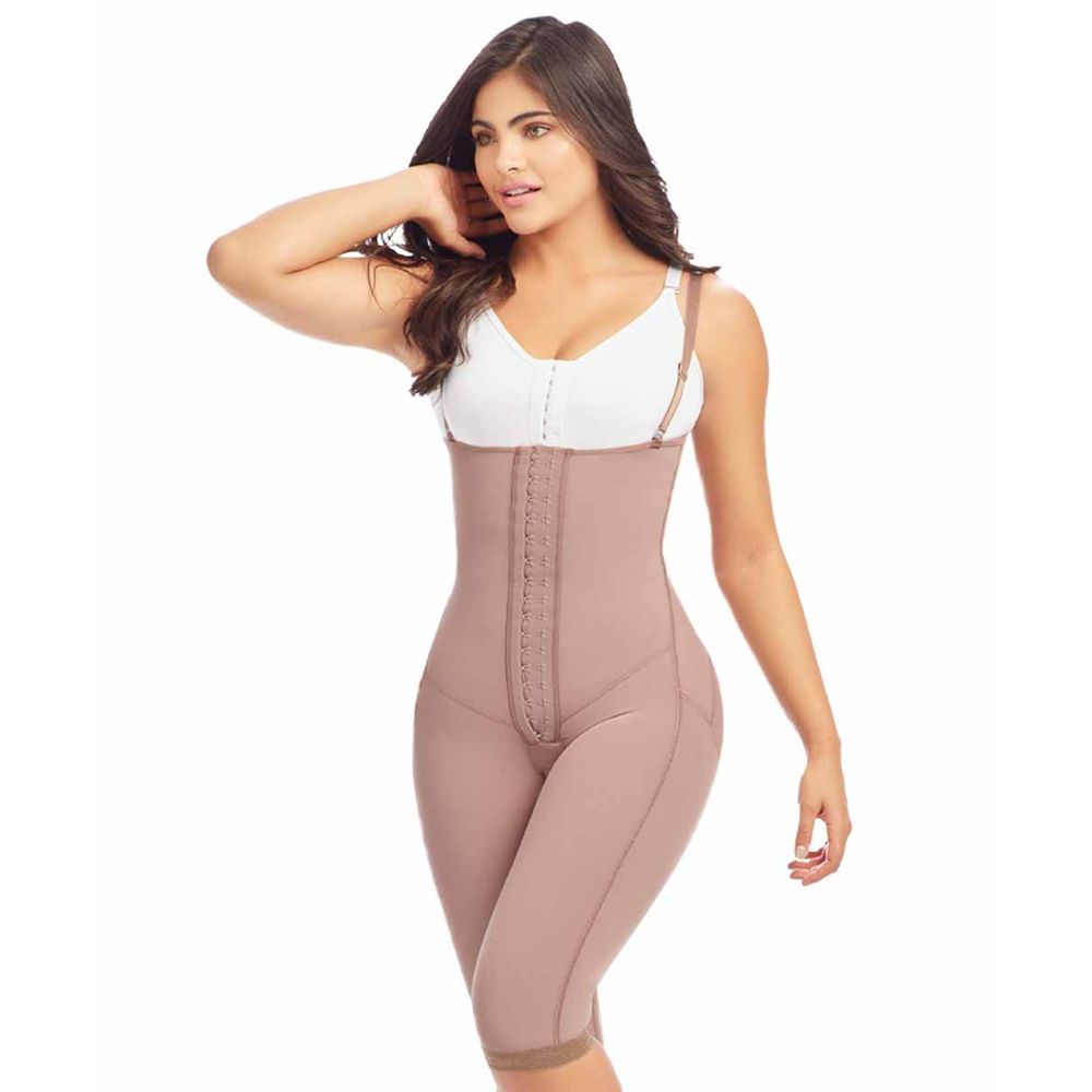 Fajas Colombianas Estilo Body Ultra Realce Para Mujer, Faja Colombiana Postquirurgica Para Lipo y BBL, Faja Reductora y Moldeadora De Silueta A La Rodilla 