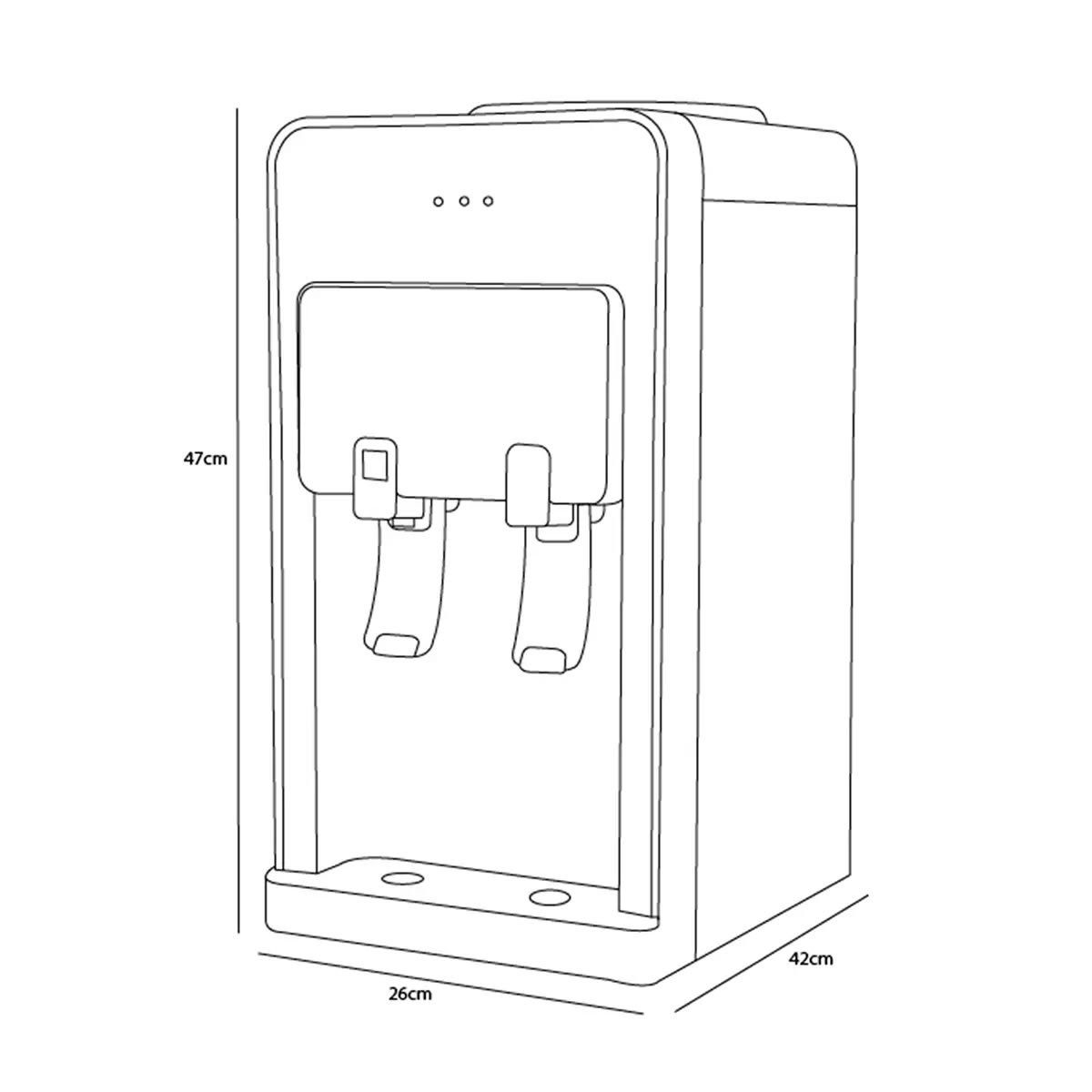 Dispensador Termoeléctrico De Agua Fría Y Caliente Dace EAM04 SMAC