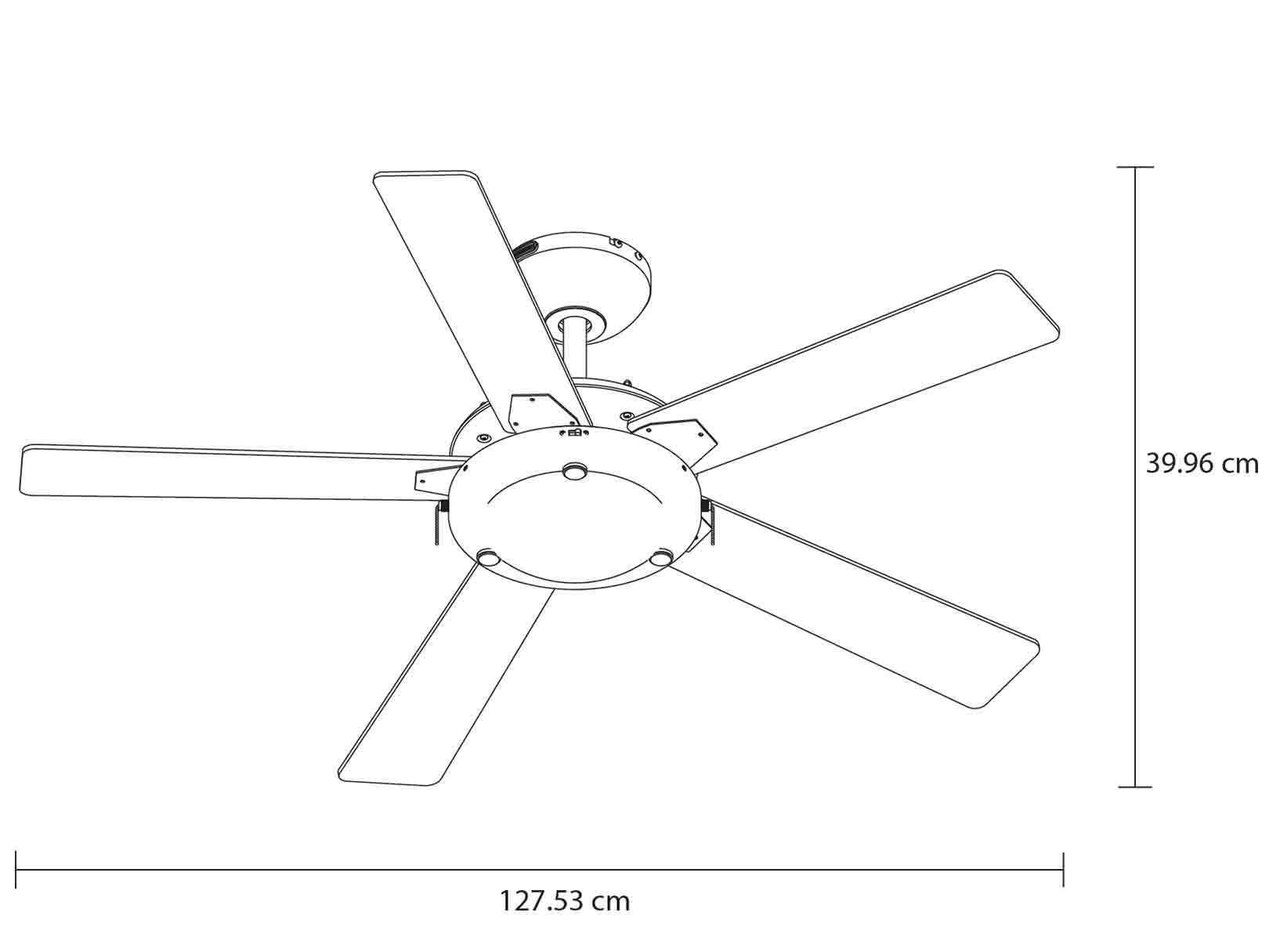 Masterfan Esparta Chocolate 52" Ventilador de Techo con Luz