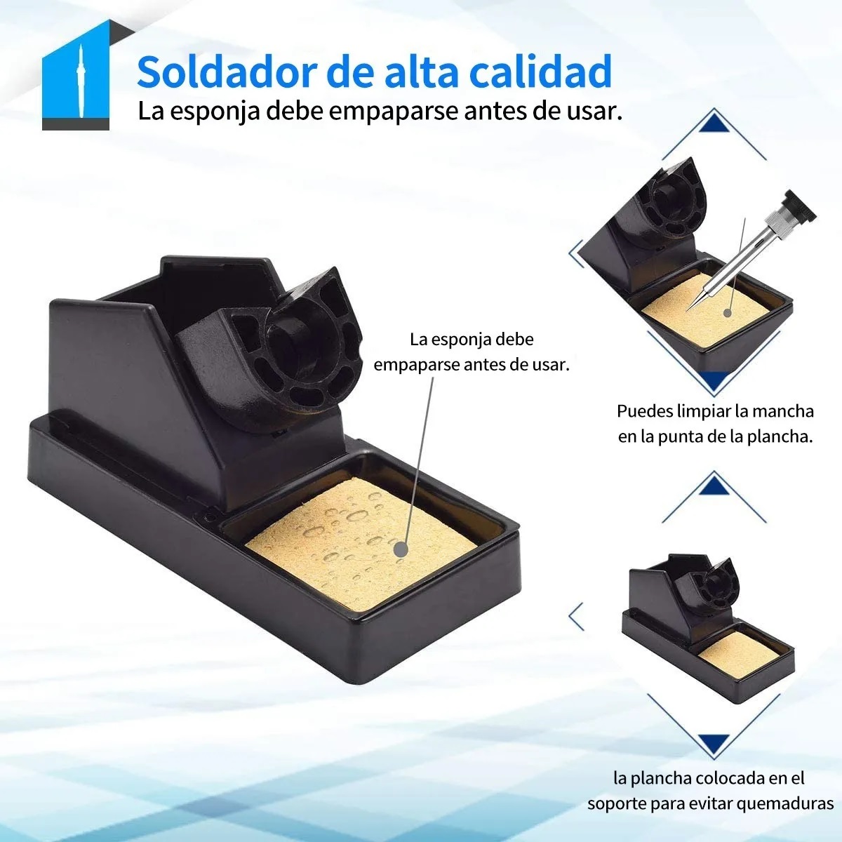 Estacion De Soldadura 2 En 1 Pistola De Aire Y Cautín