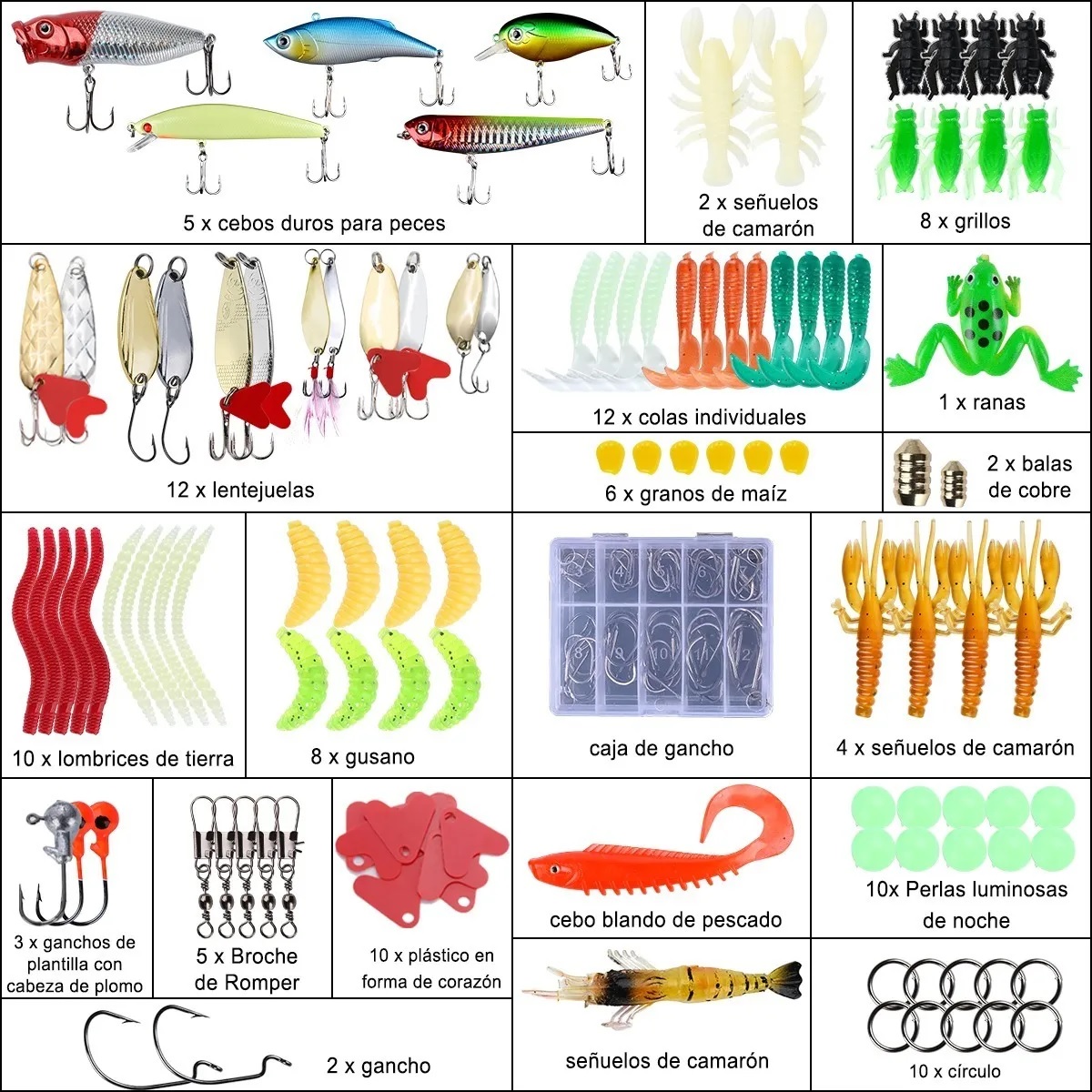 Kit  De Señuelos Para Pesca 