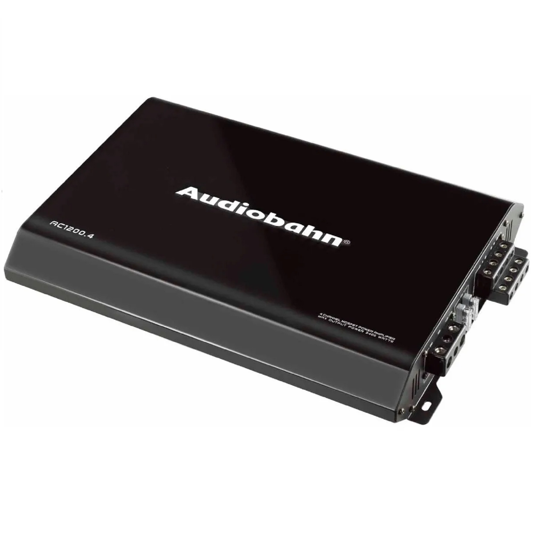 AMPLIFICADOR AUDIOBAHN AC1200 DE 4 CANALES SUBWOOFERS Y MEDIOS 2400W.
