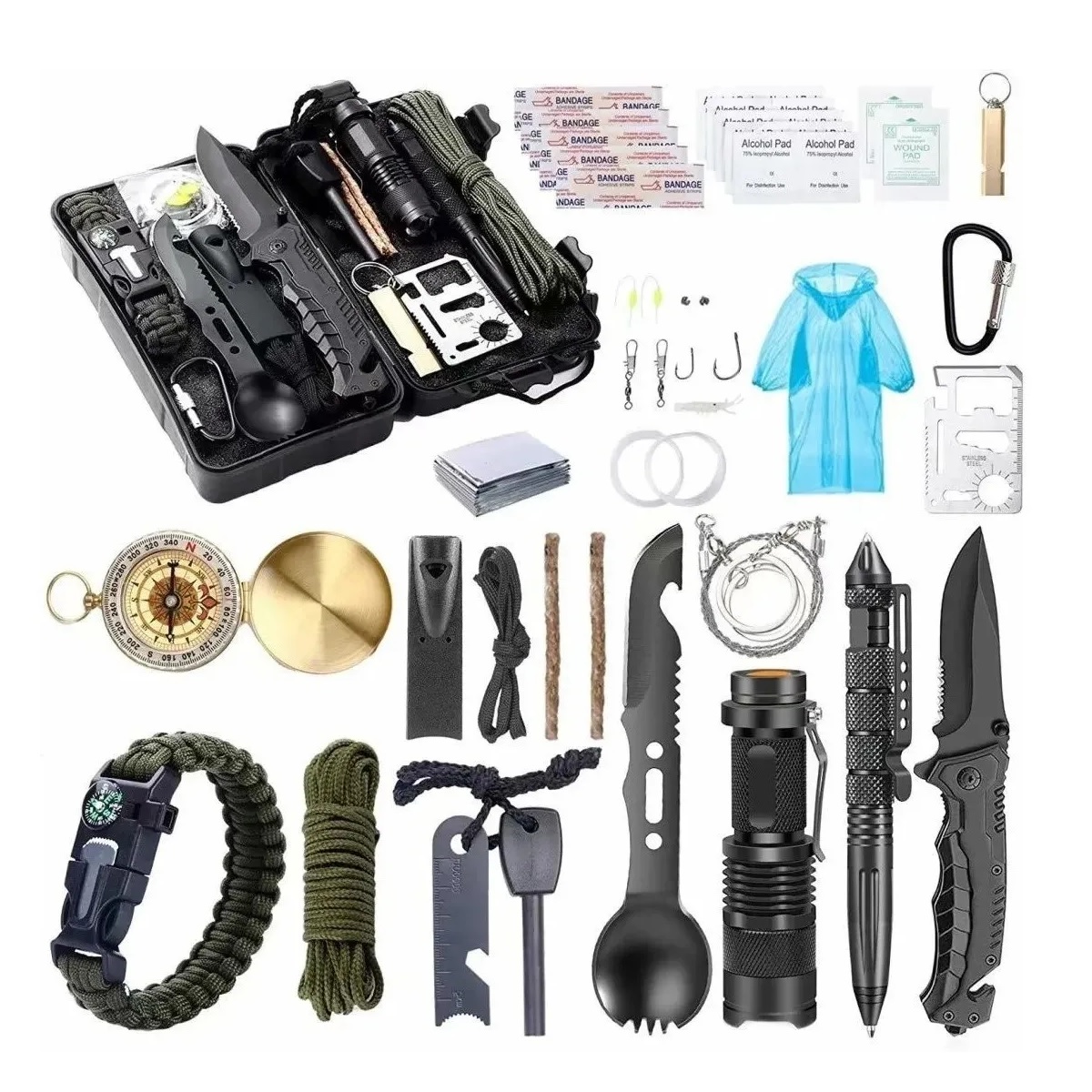 Kit De Supervivencia Emergencia Para Camping Portátil 