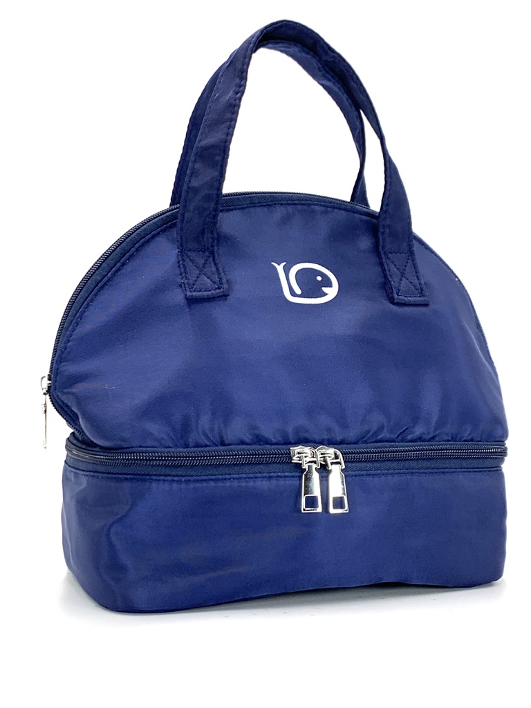 LONCHERA TÉRMICA DOS COMPARTIMENTOS DISEÑO  MOCHILA PARA ALIMENTOS LONCHERA BOLSA PARA ALIMENTOS TÉRMICA AZUL