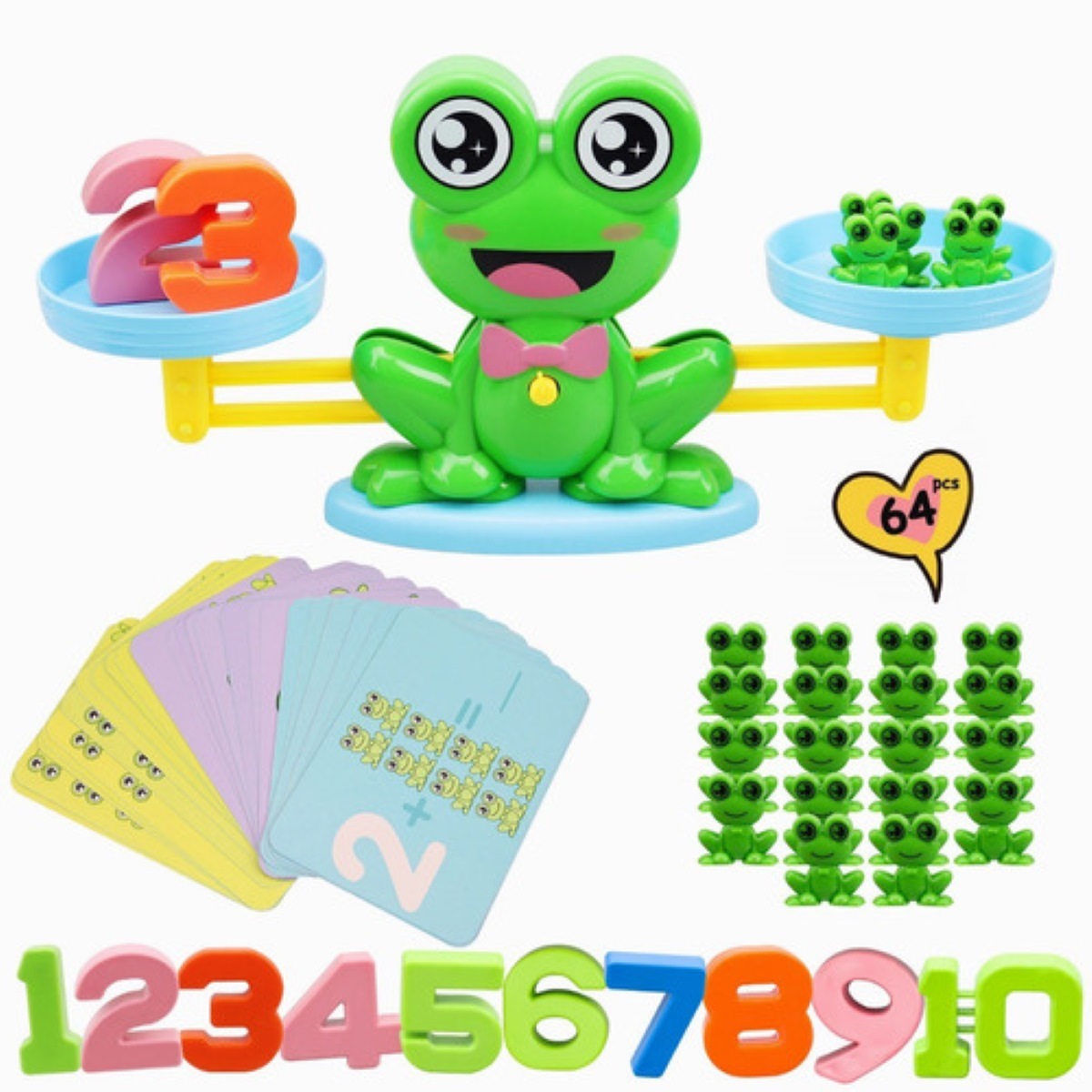 Juguete De Matemáticas Básicas Balanza De Equilibrio Ranita Verde