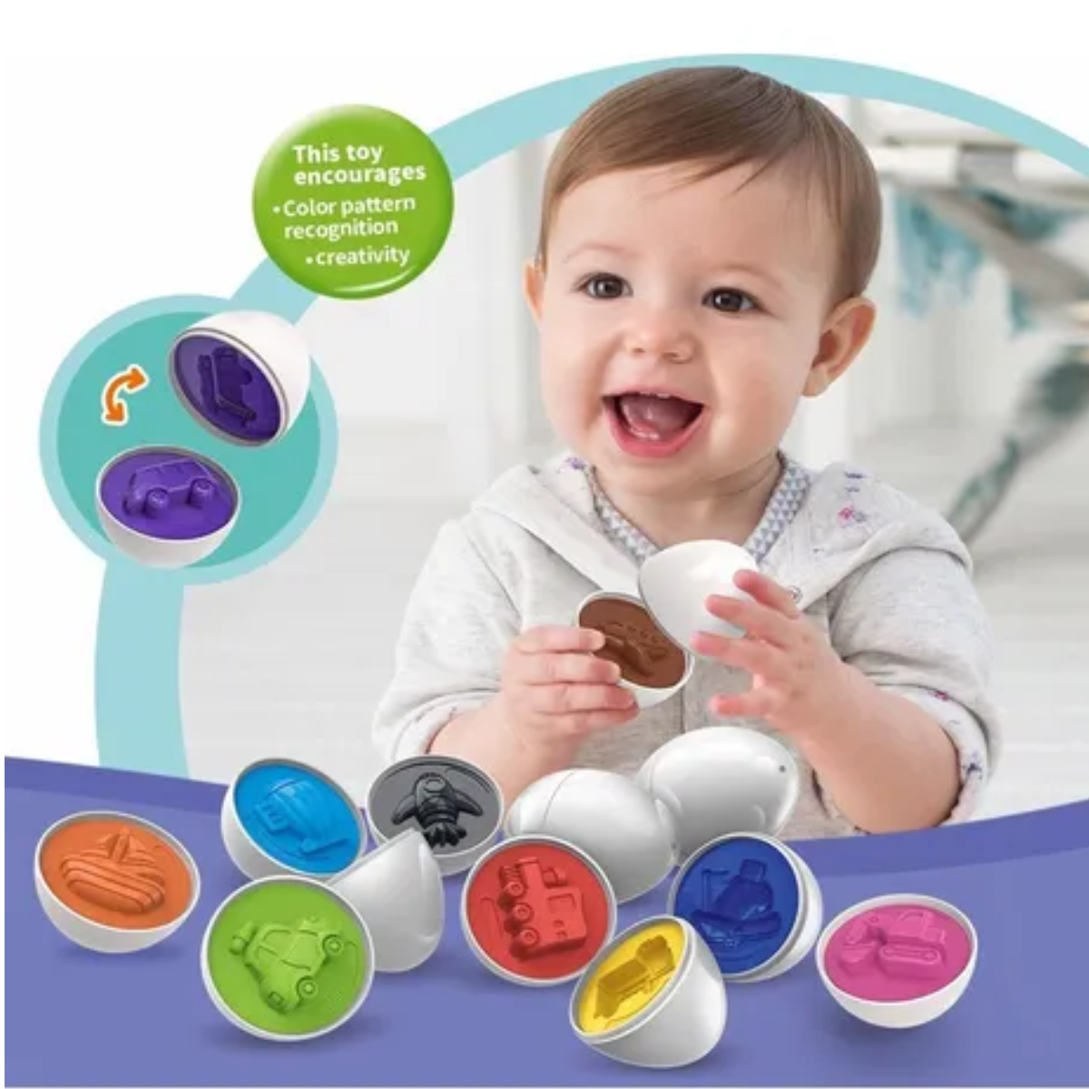 Huevos Inteligentes Y Didácticos De Juguete Para Niños