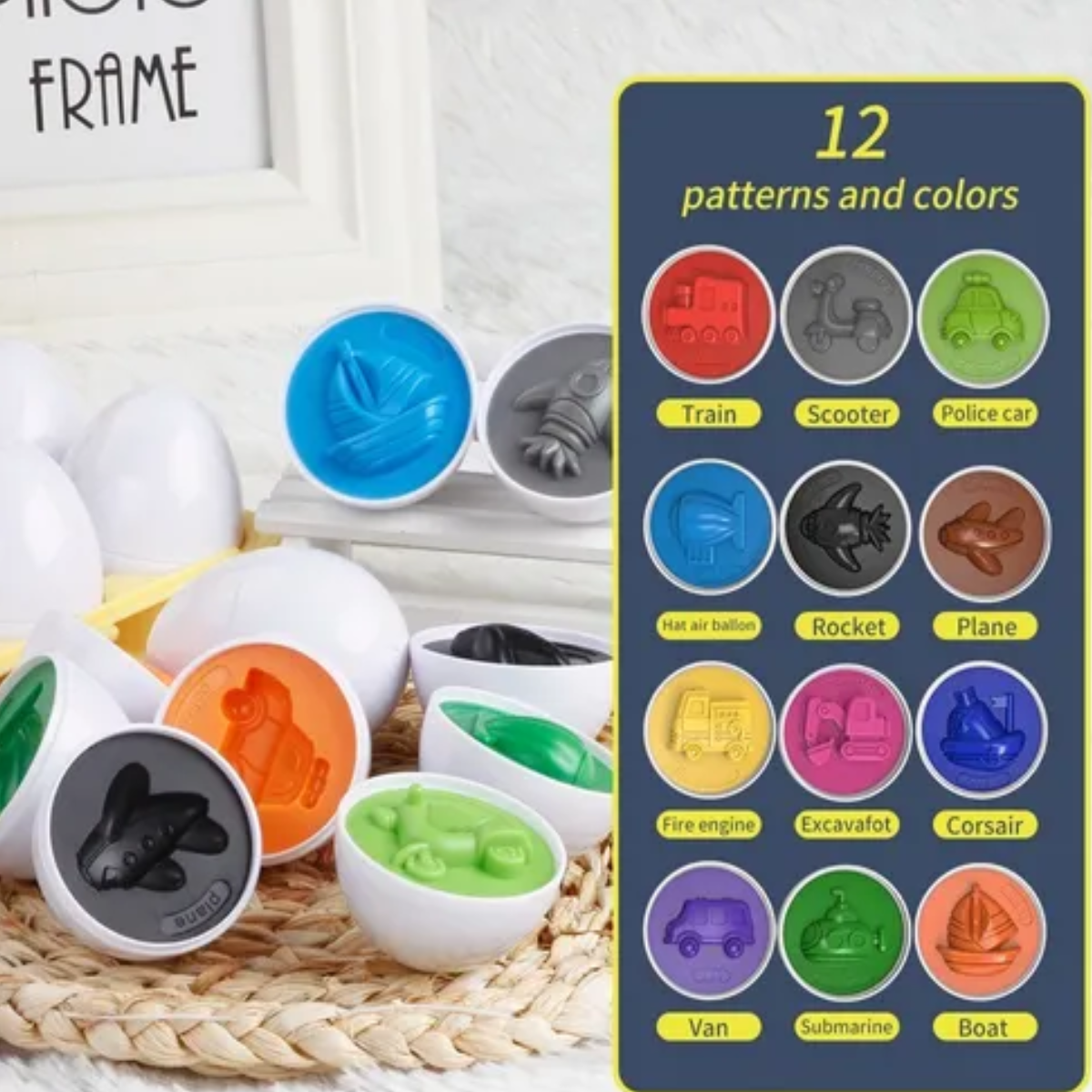 Huevos Inteligentes Y Didácticos De Juguete Para Niños