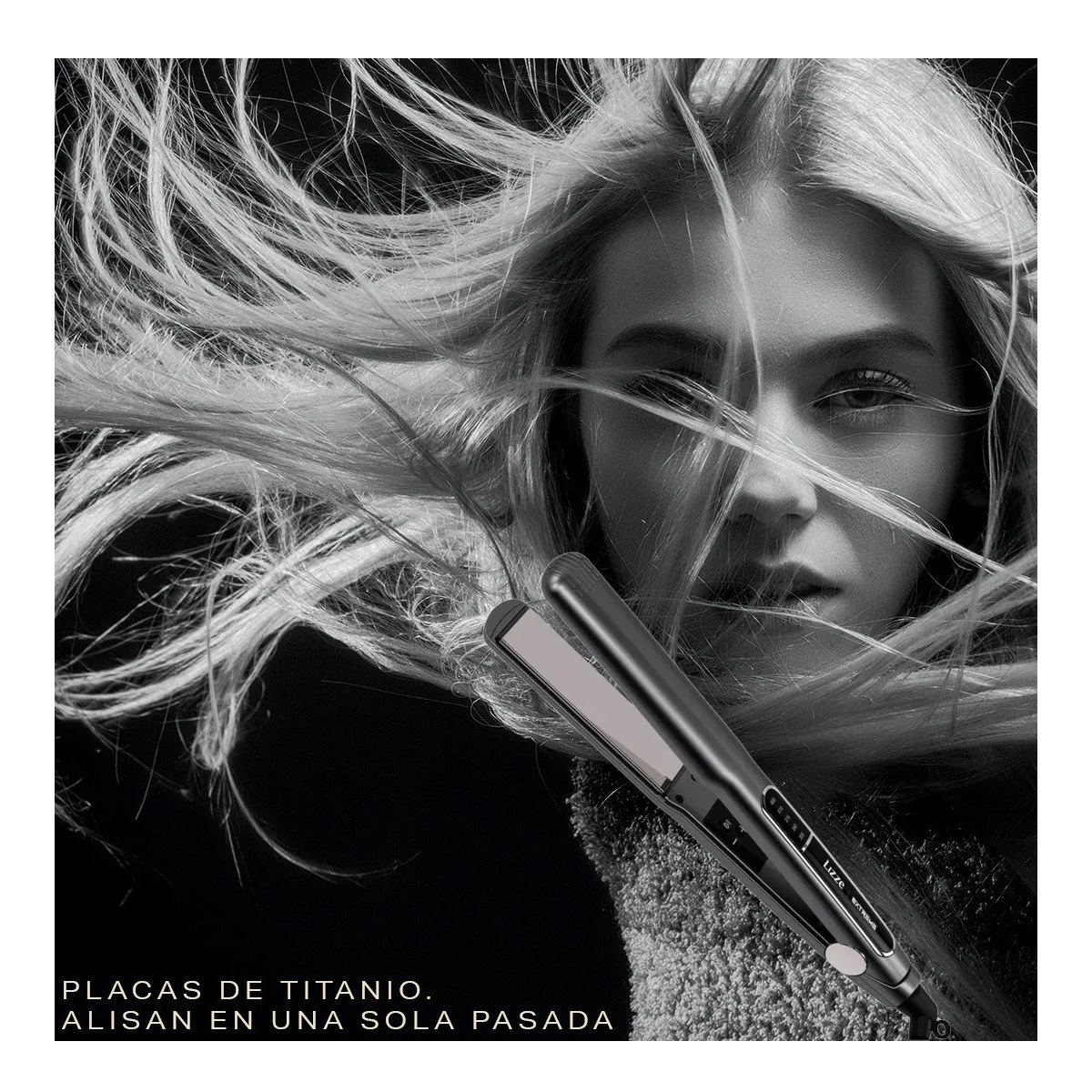 Plancha Para Cabello Profesional Titanio Uso Rudo Estéticas Digital