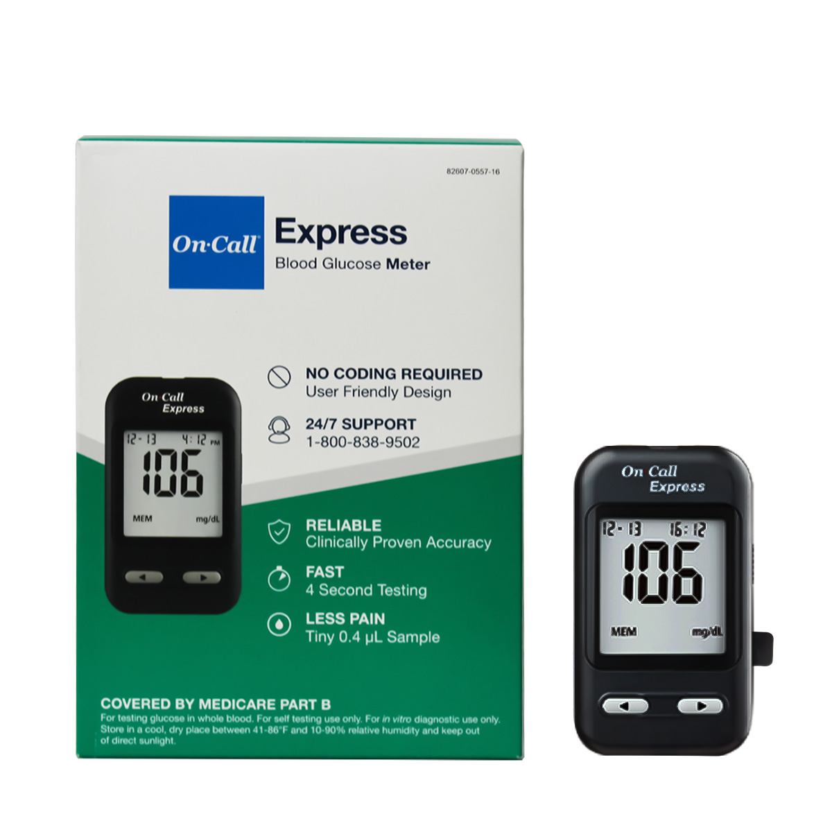 Glucometro On Call Express - Medidor de Glucosa en Sangre - Acon