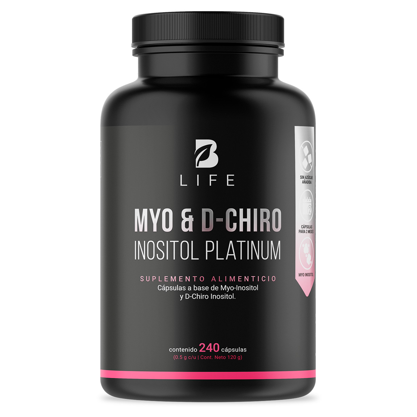 Myo Y D-chiro Inositol D 240 Cáps. Inositol Platinum B Life.
