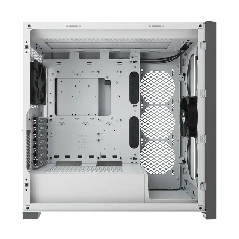 Gabinete CORSAIR ICUE 5000D RGB ATX CRISTAL MIDITOWER CC-9011209-WW- Blanco.