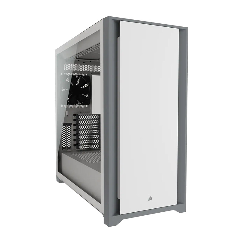 Gabinete CORSAIR ICUE 5000D RGB ATX CRISTAL MIDITOWER CC-9011209-WW- Blanco.