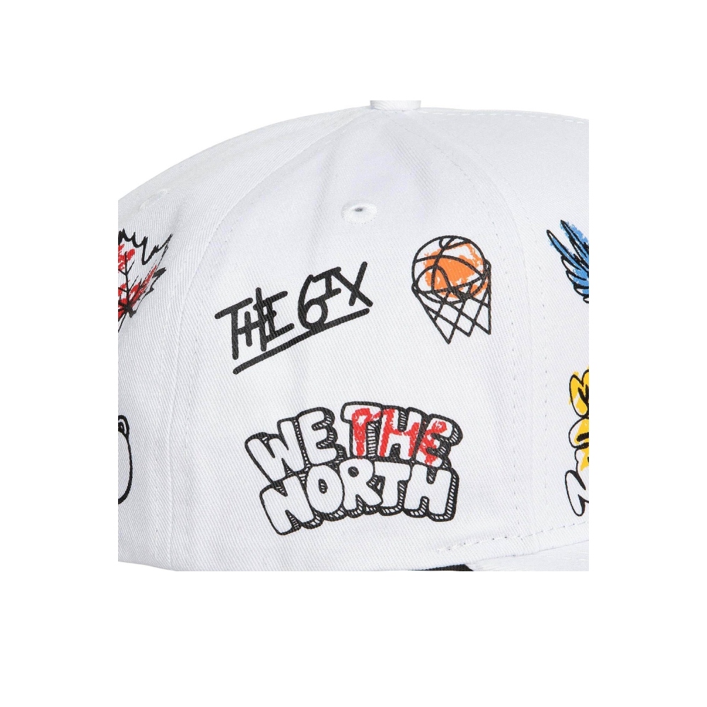 Gorra Mitchell&Ness Toronto Raptors blanca snapback sh20037