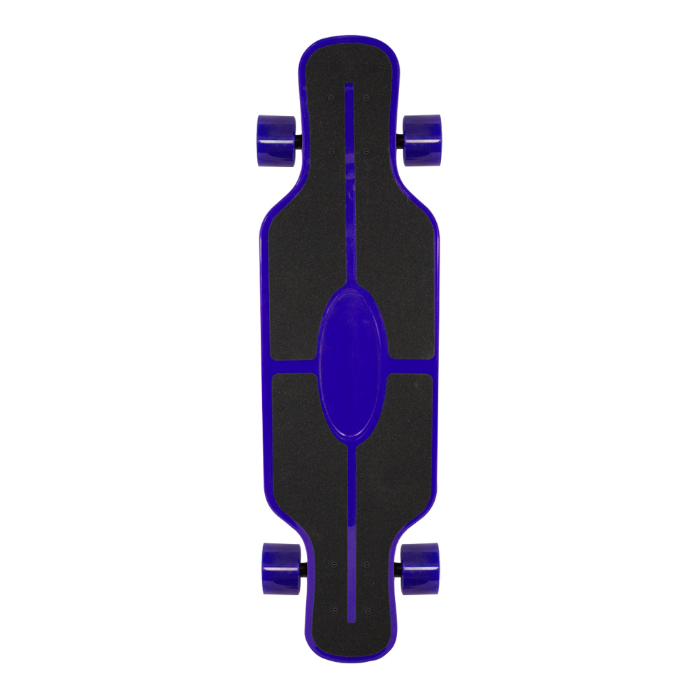 Patineta Longboard De Plástico Juvenil Con Lija 78 Cm Skate Azul