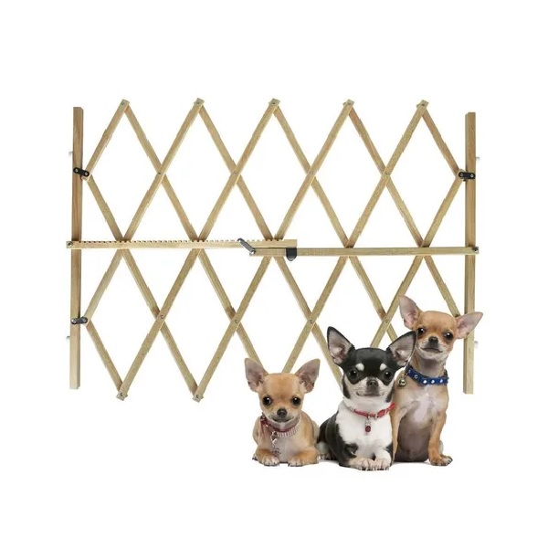 Reja Barandal Madera Perro Plegable Extensible 65 A 104 Cm Fancy Pets