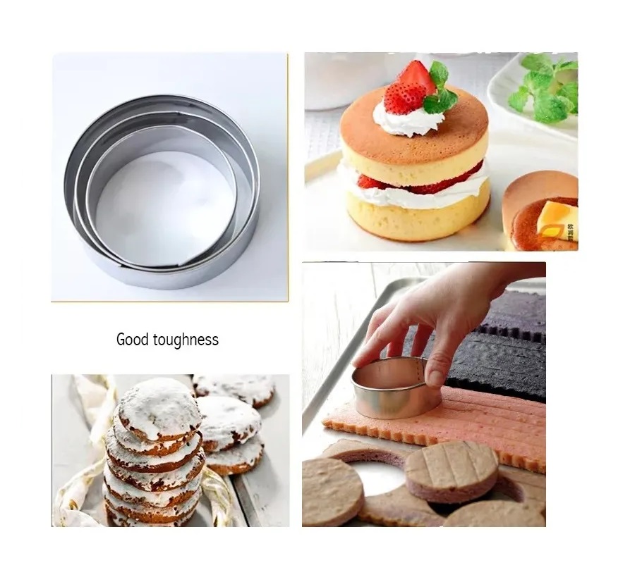 Set 3 Moldes Reposteria acero inoxidable