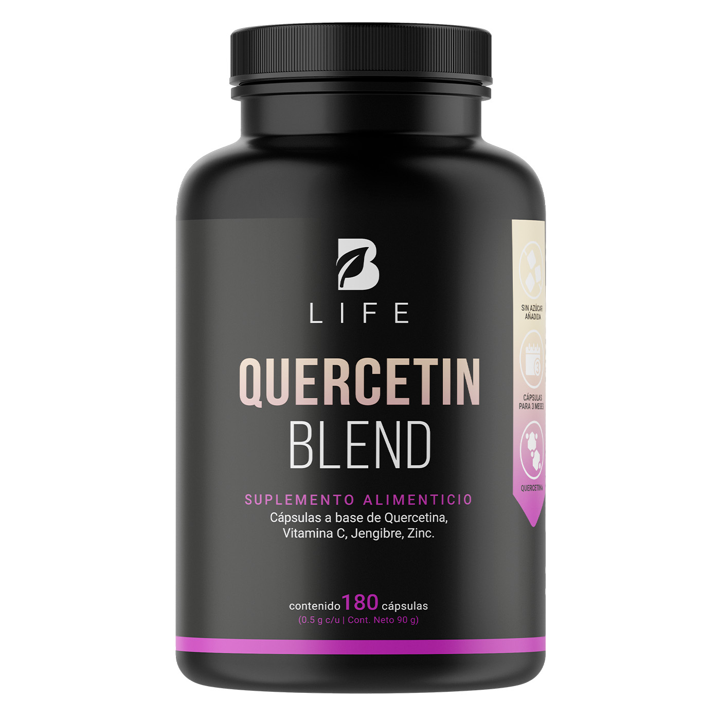 Quercetina De 180 Cáps Con Vitamina C Quercetin Blend B Life.