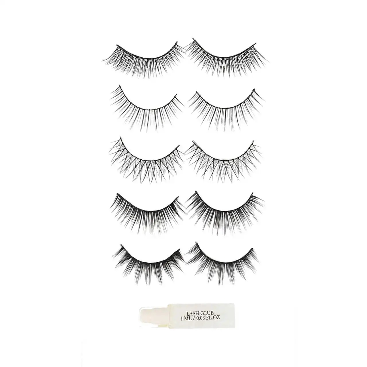 Paris Hilton Estuche de Pestañas Postizas 5 pares 1 adhesivo