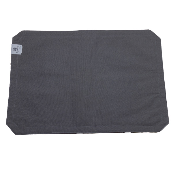 MANTEL INDIVIDUAL DOBLE VISTA PALMERAS GRIS OXFORD MARE