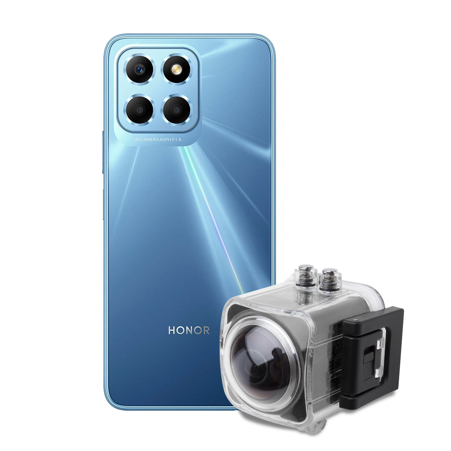 HONOR X6S 4GB 128GB AZUL + HYPE CAMARA 360 GRADOS NEGRA