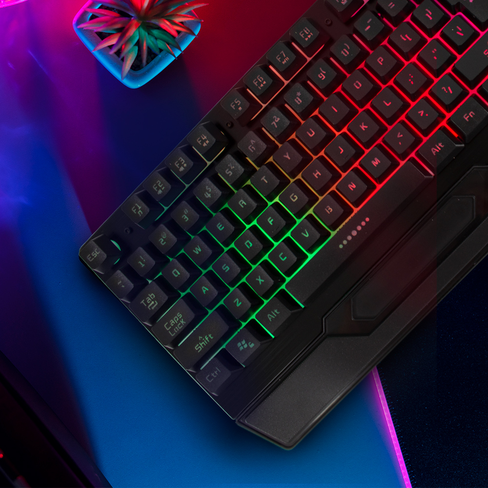 Teclado Gamer Con Iluminación Rgb Con Cable Usb Gaming