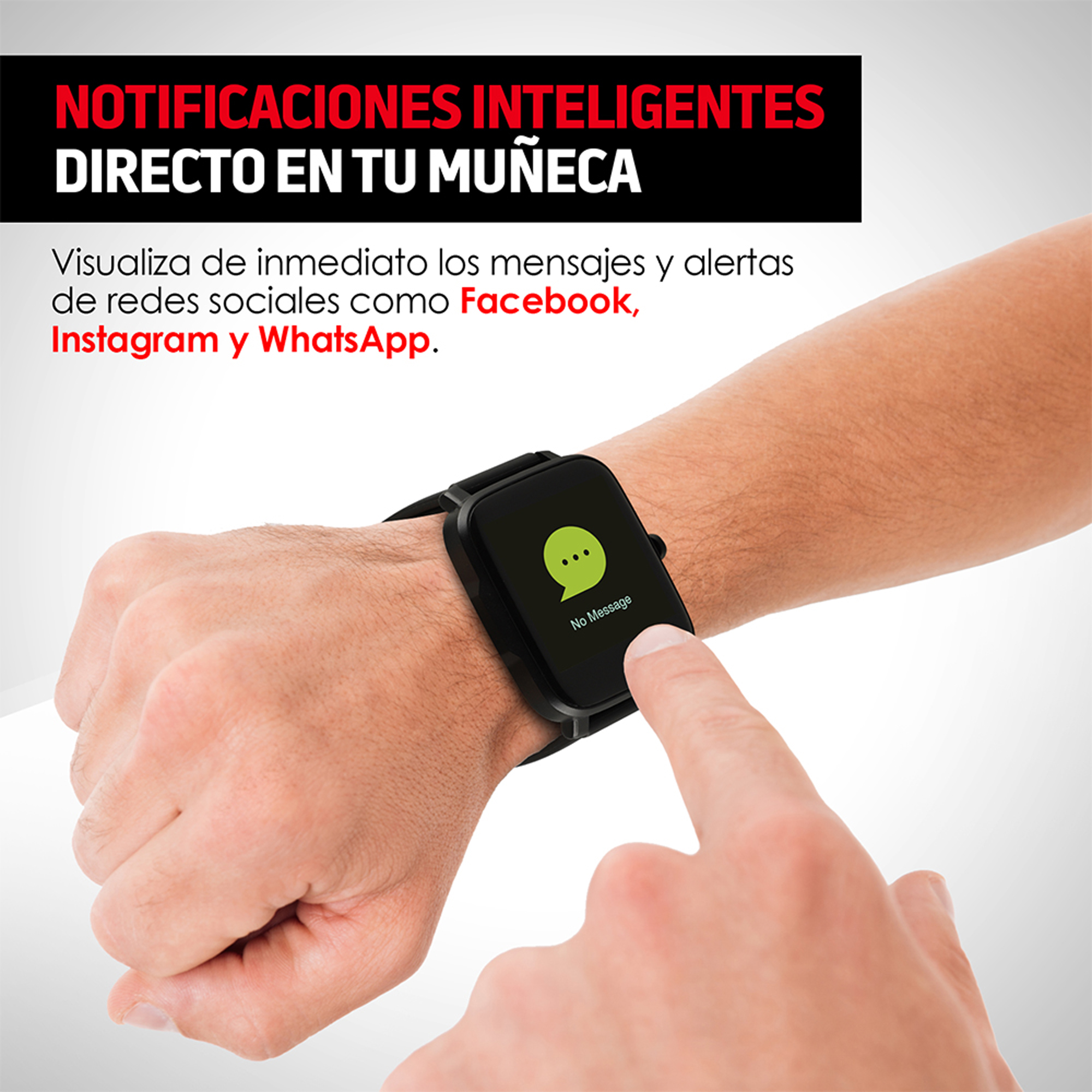 Smartwatch Reloj Inteligente Funciones de Salud Mod. W95 Redlemon