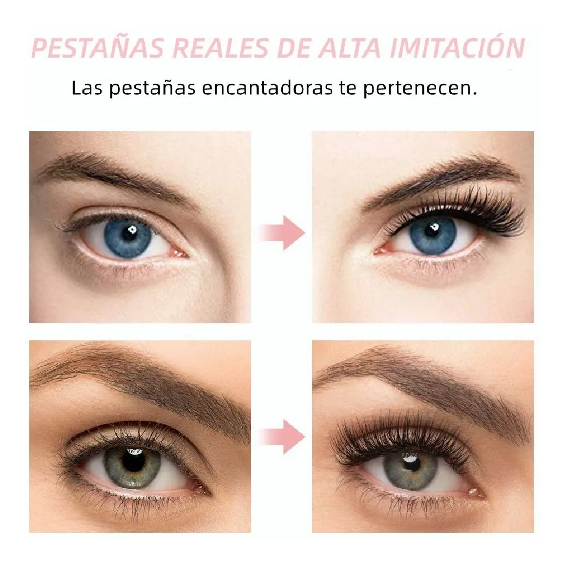 Kit de Pestañas 3d Magneticas con Delineador 