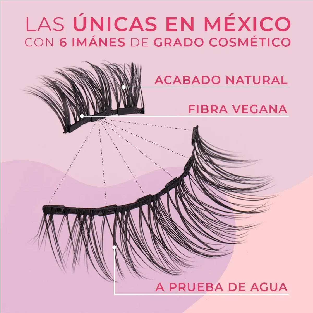Kit De Pestañas Postizas 3d Magnéticas & Delineador De Ojos