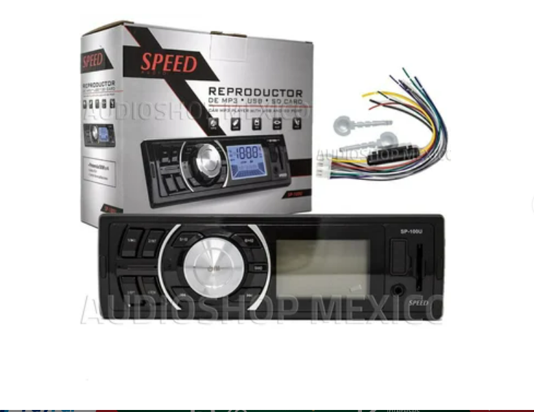 Autoestereo Reproductor de MP3/USB/SD,Marca Speed.