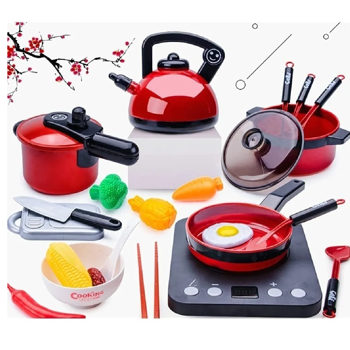 Juguetes De Cocina Para Niños 51 Pzs Utensilios De Simulación