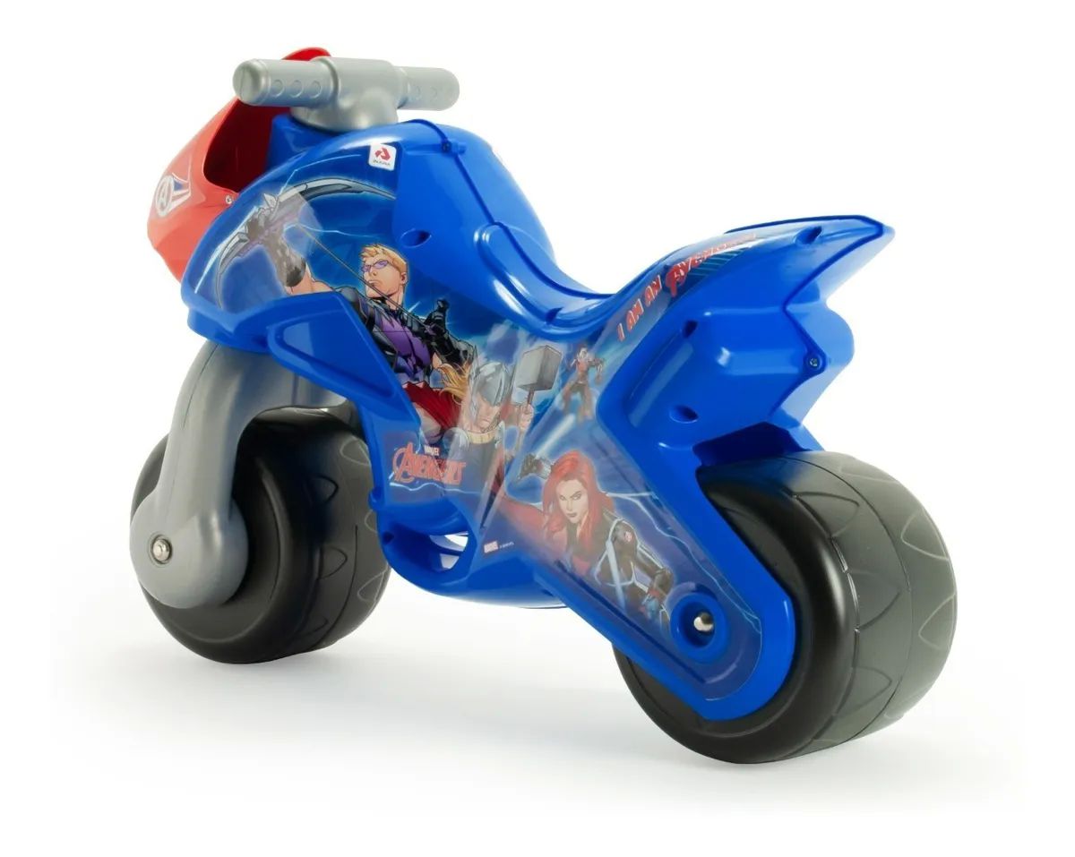 moto Correpasillos avengers , ruedas anchas que le proveen mayor  estabilidad, niños de 18 meses en adelante
