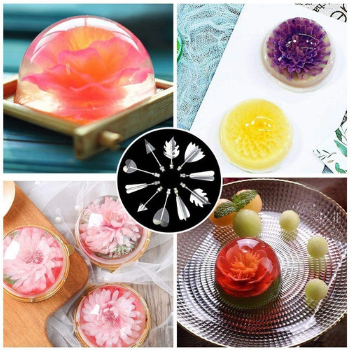 Kit De 20 Gubias Boquillas Jeringa Para Decoracion Gelatina