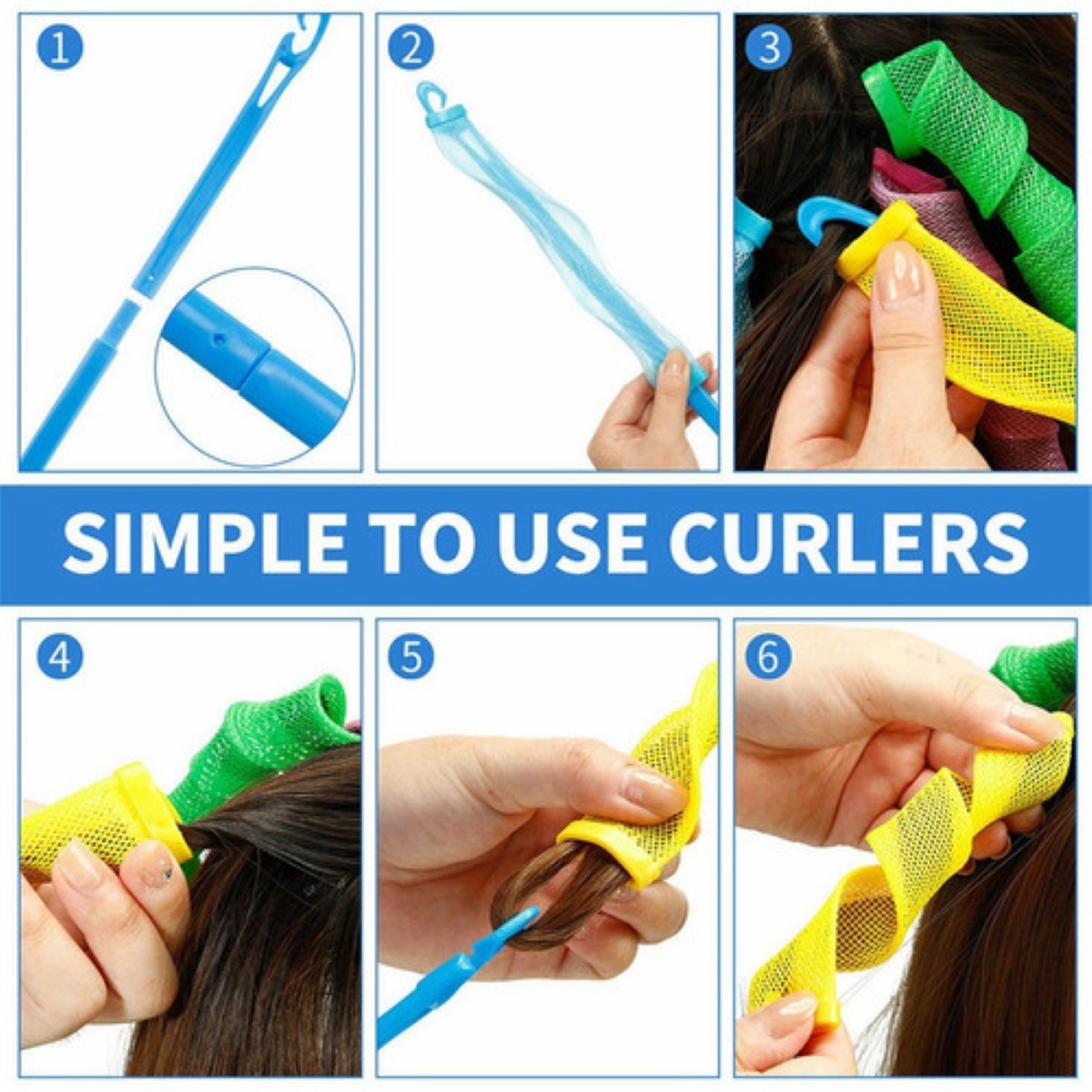 28 Piezas Rizadores De Pelo Mágicos 