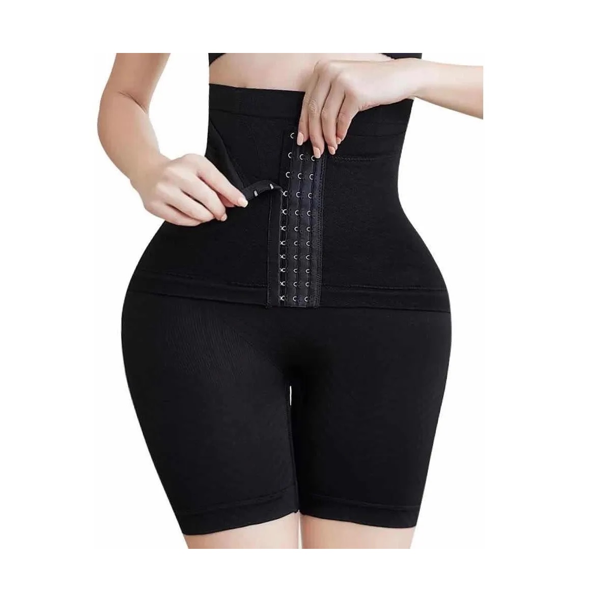 Panty Faja Short Reductora Moldeadora Doble Compresión Negro 3XL