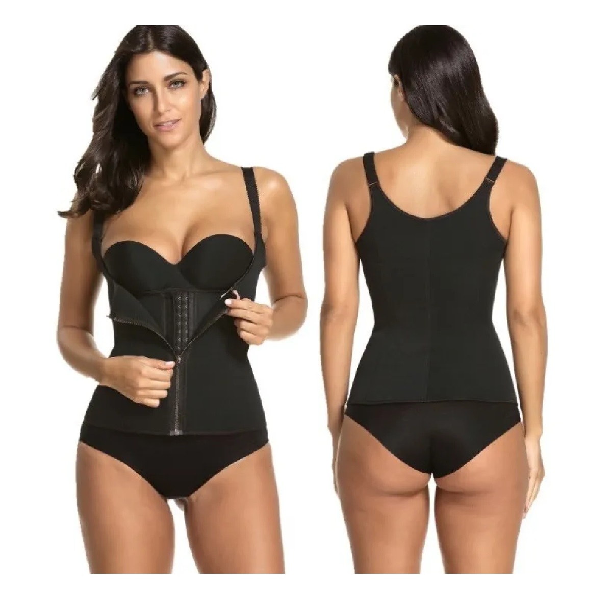 Faja Con Broches Y Cierre Doble Compresión Máximo Ajuste L