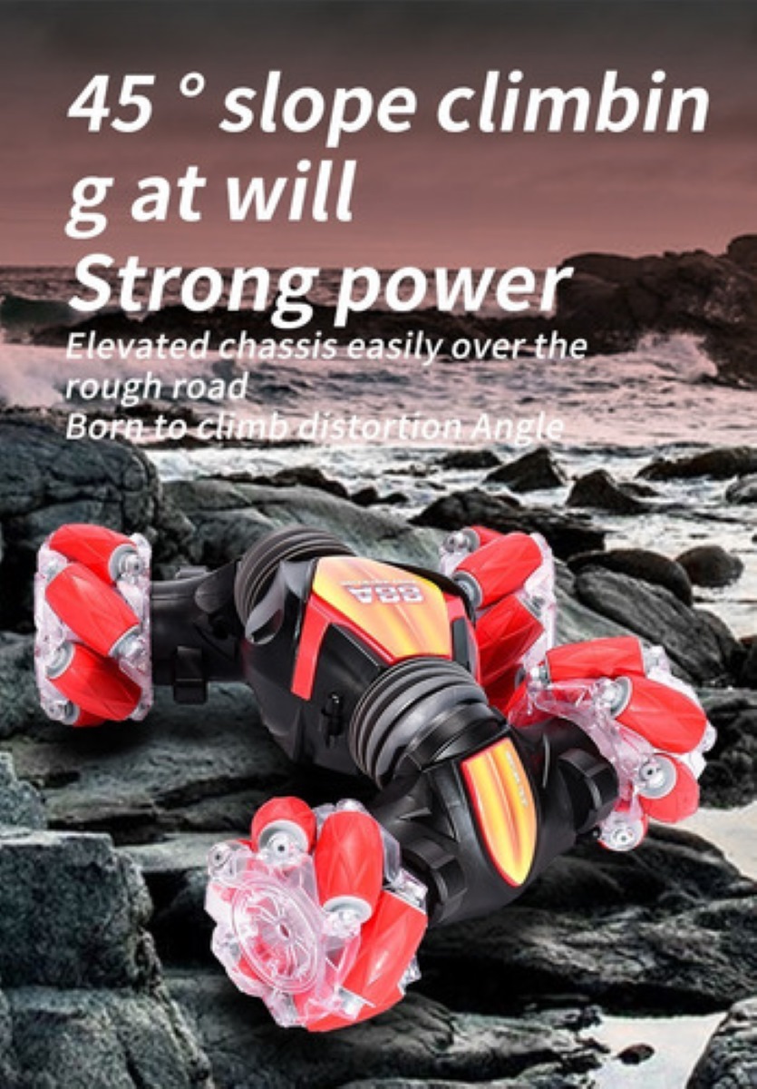 Coche 4wd Radio Control Remoto Con Gesto Rojo