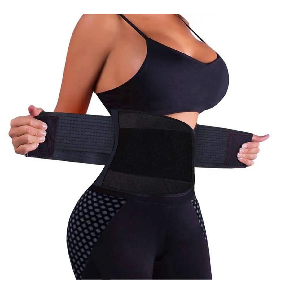 Fajas Reductoras Moldeadora Gym  Hombre Mujer Negro L