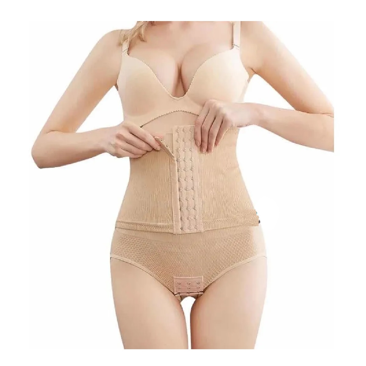 Panty Faja Calzón Levanta Pompa Doble Compresión Reductora Nude 3XL