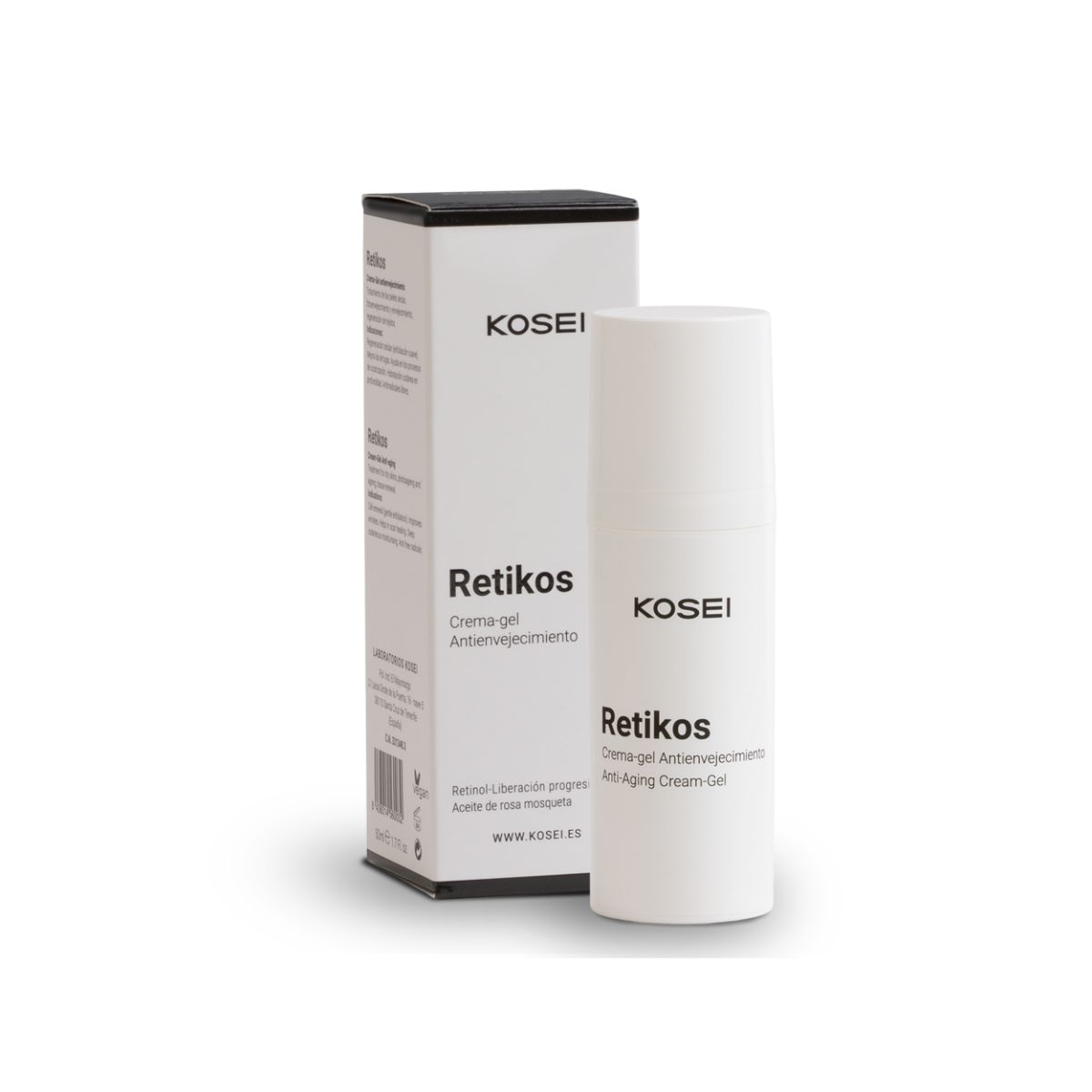 Crema antiarrugas con retinol al 0.3%, 50 ml, KOSEI Retikos.
