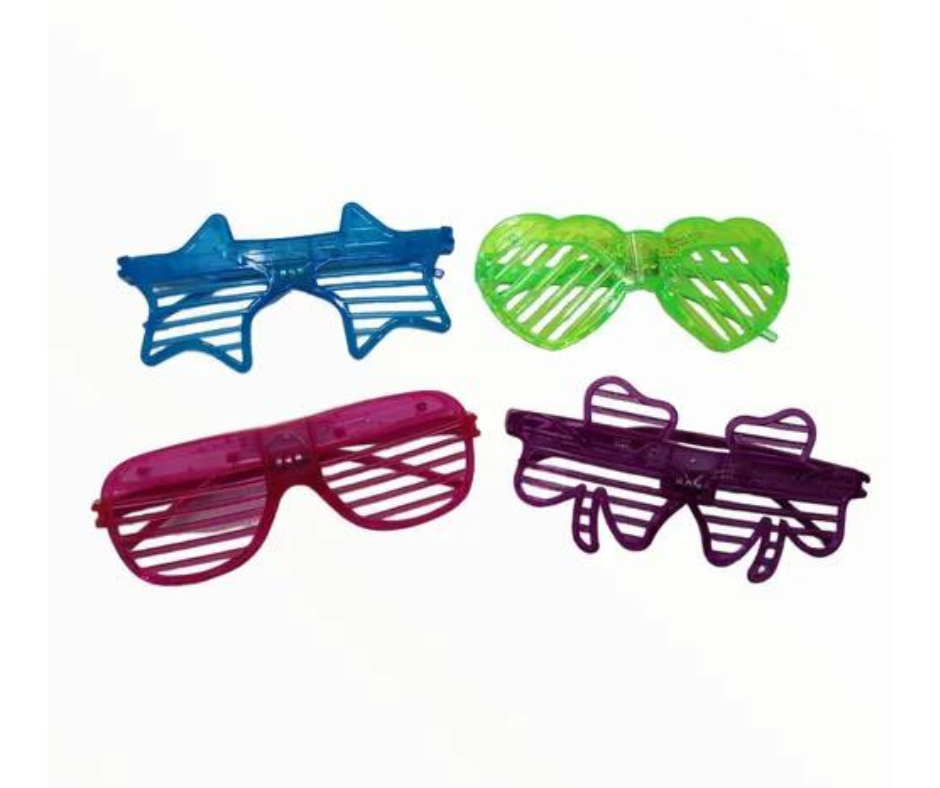 Lentes Luminosos Neon Led Fiesta Disco Disfraz Pack 12pz