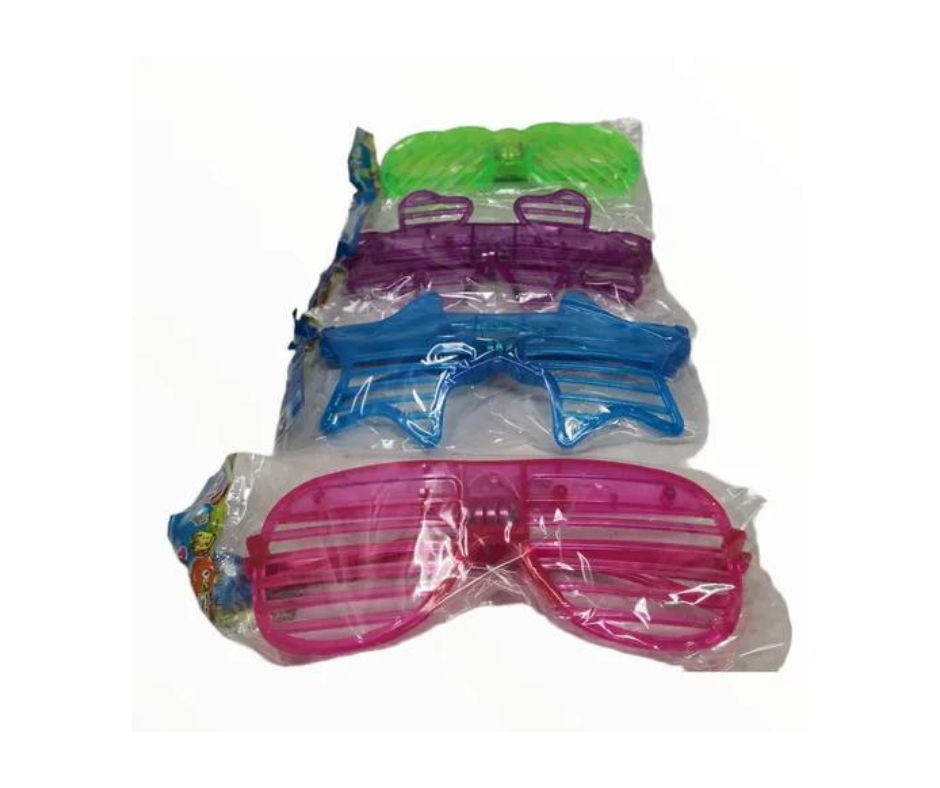 Lentes Luminosos Neon Led Fiesta Disco Disfraz Pack 12pz