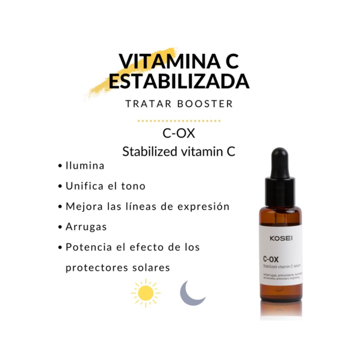 Serum de Vitamina C, 30 ml, KOSEI COX Stabilized Vitamin C